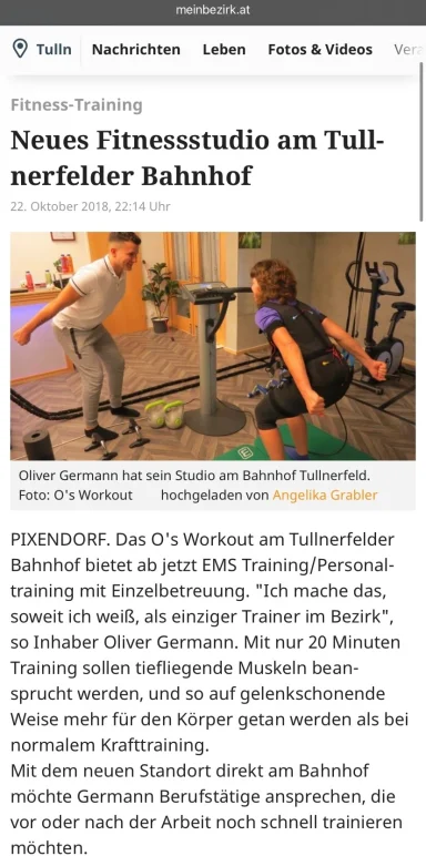 Zeitungsartikel von meinbezirk